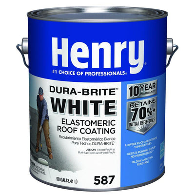 587 Dura-Brite 0.90 Gal. White 100% Acrylic Reflective Elastomeric Roof Coating