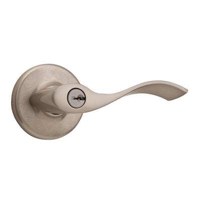 Balboa Satin Nickel Exterior Entry Door Lever - Super Arbor