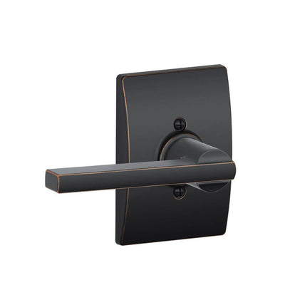 Latitude Aged Bronze Dummy Door Lever with Century Trim - Super Arbor