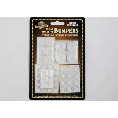 Clear Adhesive Bumpers (48-Piece Value Pack) - Super Arbor