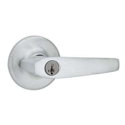 Delta Satin Chrome Entry Door Lever Featuring SmartKey Security - Super Arbor