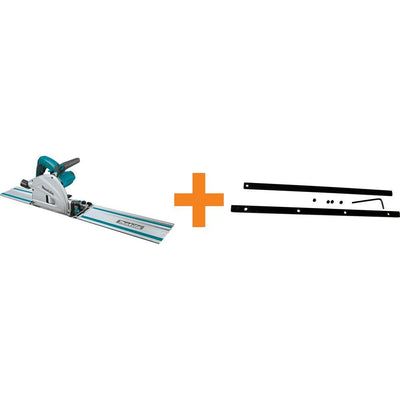 12 Amp 6-1/2 in. Plunge Circular Saw with Guide Rail Connector Kit - Super Arbor