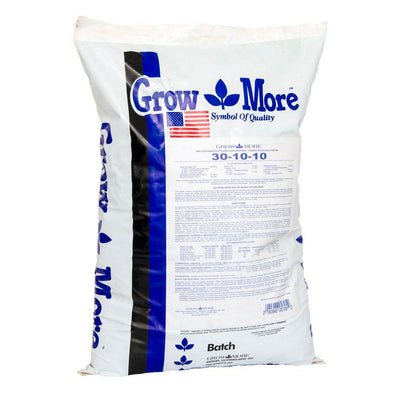 HydroFarm Grow More Cold Water 30-10-10 Soluble Concentrated Plant Fertilizer, 25 Pounds