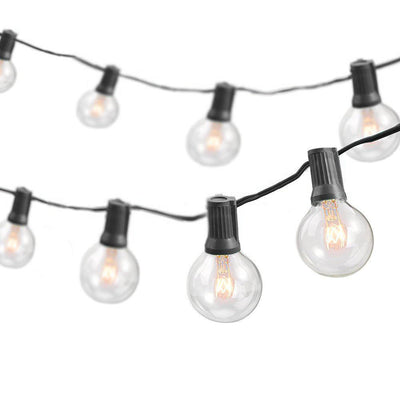 50 ft. Indoor/Outdoor Weatherproof Party String Lights with 50 Sockets Light Bulbs Included - Super Arbor