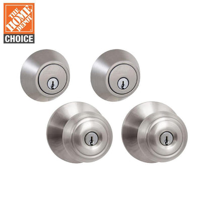 Hartford Satin Nickel Single Cylinder Keyed Entry Project Pack - Super Arbor