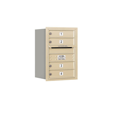 3700 Horizontal Series 4-Compartment Recessed Mount Mailbox - Super Arbor