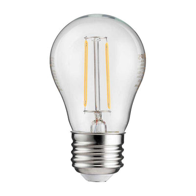 Philips 25-Watt Equivalent A15 Indoor/Outdoor Clear Glass Edison LED Light Bulb Amber Warm White (2200K) (4-Pack)