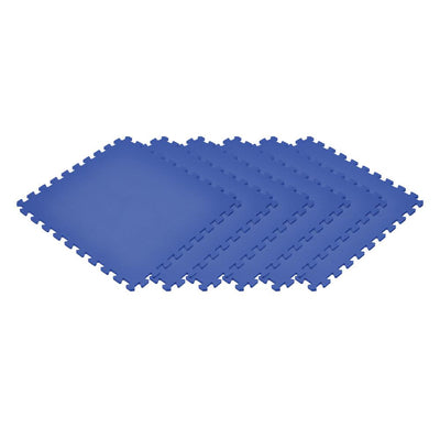 Norsk Blue 24 in. x 24 in. x 0.47 in. Foam Interlocking Floor Mat (6-Pack)
