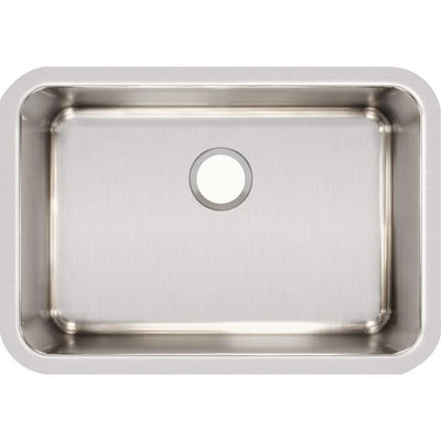 Lustertone Undermount Stainless Steel 27 in. Single Bowl Kitchen Sink with 10 in. Bowl - Super Arbor