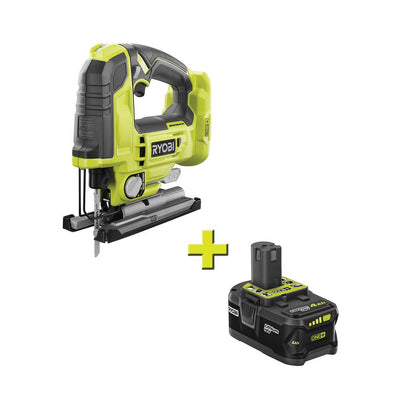 18-Volt ONE+ Cordless Brushless Jig Saw with 4.0 Ah Lithium-Ion Battery - Super Arbor