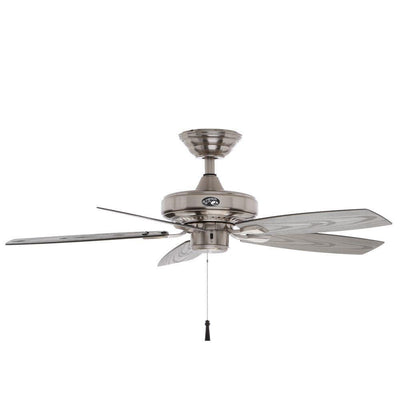 Hampton Bay 42" Gazebo II Indoor/Outdoor Ceiling Fan, Brushed Nickel Finish