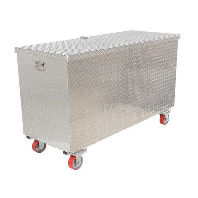 30 in. x 60 in. Aluminum Portable Fold Down Tool Box with Casters - Super Arbor