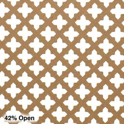 72 in. x 24 in. x 1/8 in. Unfinished Cross Decorative Perforated Paintable MDF Screening Panel Insert - Super Arbor