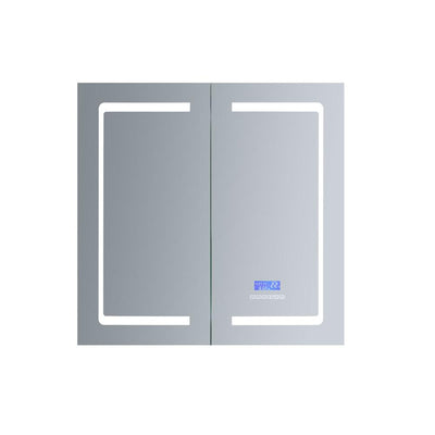 Bracciano 36 in. W. x 36 in. H. Recessed or Surface-Mount LED Medicine Cabinet with Defogger - Super Arbor