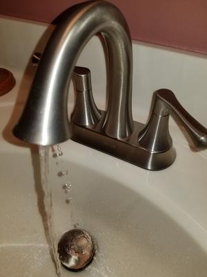KOHLER Lilyfield Brushed Nickel 2-Handle 4-in Centerset WaterSense Bathroom Sink Faucet with Drain - Super Arbor