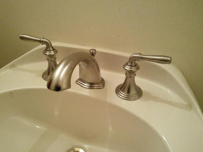 KOHLER Devonshire Vibrant Brushed Nickel 2-handle Widespread WaterSense Bathroom Sink Faucet with Drain - Super Arbor