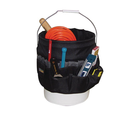 12 in. Mega Bucket Tool Bag for 5 Gallon Pail - Super Arbor