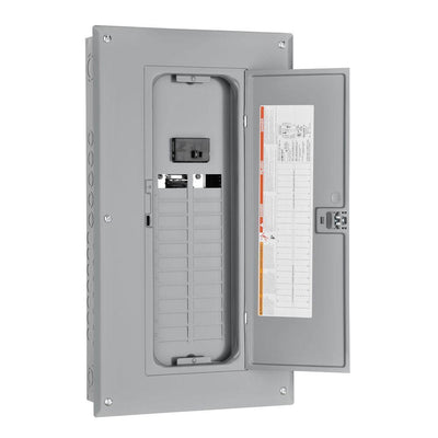 Homeline 125 Amp 24-Space 24-Circuit Indoor Main Breaker Load Center with Cover - Super Arbor