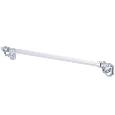 Glass Series 24 in. Towel Bar in Triple Plated Chrome - Super Arbor