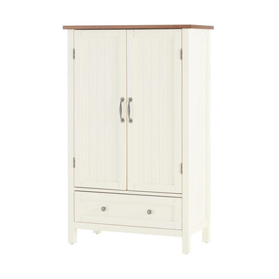 Bainport Ivory Wood Kitchen Pantry with Haze Top (28 in. W x 45 in. H) - Super Arbor