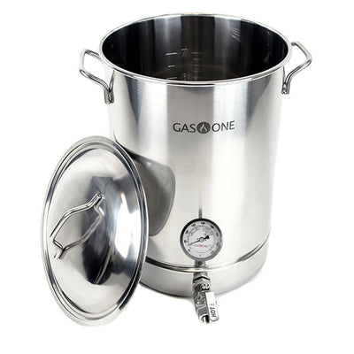 Brew Kettle 32 qt. Stainless Steel Stock Pot - Super Arbor