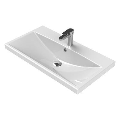 Nameeks Elite Wall Mounted Bathroom Sink in White - Super Arbor