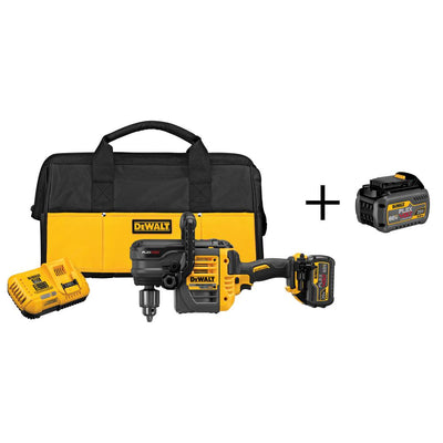 FLEXVOLT 60-Volt MAX Lithium-Ion Cordless Brushless 1/2 in. Stud and Joist Drill with Battery 2Ah and Bonus Battery 2Ah - Super Arbor