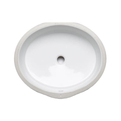 KOHLER Verticyl Oval Vitreous China Undermount Bathroom Sink in White with Overflow Drain - Super Arbor