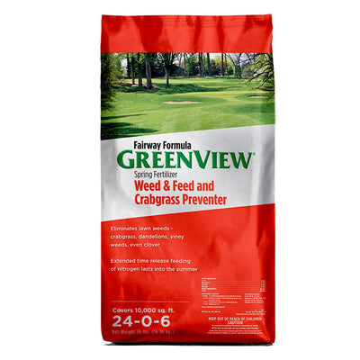 GreenView 36 lb. Fairway Formula Spring Fertilizer Weed and Feed and Crabgrass Preventer - Super Arbor