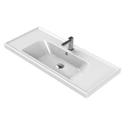 Nameeks Frame Wall Mounted Bathroom Sink in White - Super Arbor