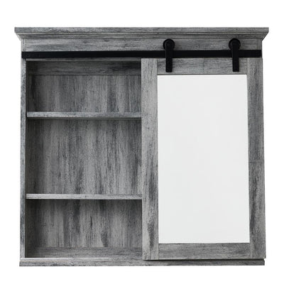 31 in. x 29 in. Barn Door Medicine Cabinet - Super Arbor