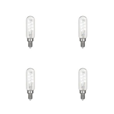Feit Electric 25-Watt Equivalent T6 Candelabra Dimmable LED Clear Glass Vintage Light Bulb with Spiral Filament Daylight (4-Pack) - Super Arbor