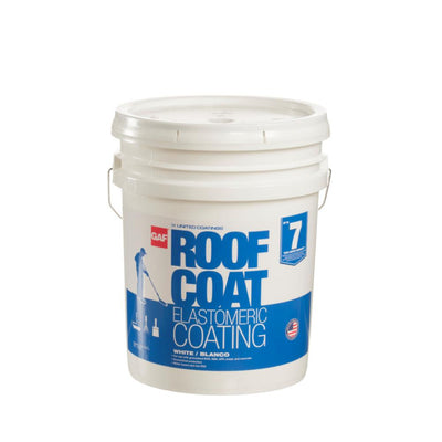 Roof Coat Top Coat 5 Gal. White Acrylic Reflective Elastomeric Roof Coating (7-Year Limited Warranty) - Super Arbor