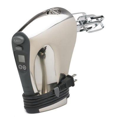 16-Speed Digital Stainless Steel Hand Mixer with Built-In Timer - Super Arbor