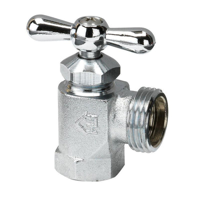 1/2 in. FIP x MHT Chrome-Plated Brass Washing Machine Valve - Super Arbor