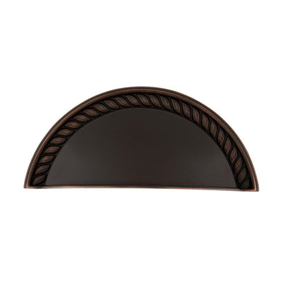 3 in. (76 mm) Timeless Bronze Drawer Cup Pull Rope - Super Arbor