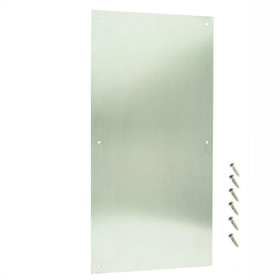 8 in. x 16 in. Stainless Steel Push Plate - Super Arbor