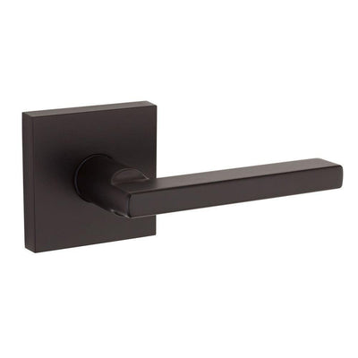 Halifax Square Matte Black Passage Hall/Closet Door Lever - Super Arbor