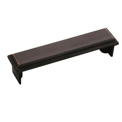 Manor 3-3/4 in (96 mm) Center-to-Center Oil-Rubbed Bronze Cabinet Drawer Cup Pull - Super Arbor