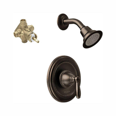 Brantford Single-Handle 1-Spray Posi-Temp Shower Faucet Trim Kit with Valve in Oil Rubbed Bronze (Valve Included) - Super Arbor