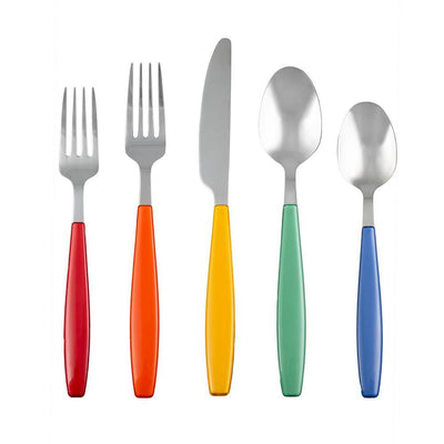 Jamboree Multi-Color Version2 18/0 20-Piece Flatware Set (Service for 4) - Super Arbor