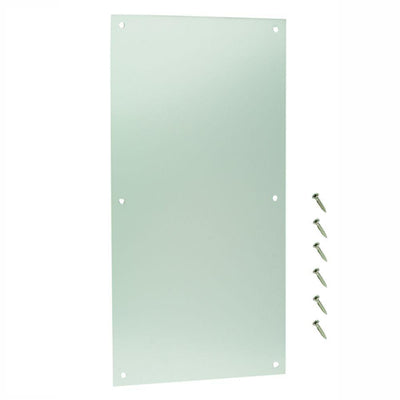 8 in. x 16 in. Satin Aluminum Push Plate - Super Arbor