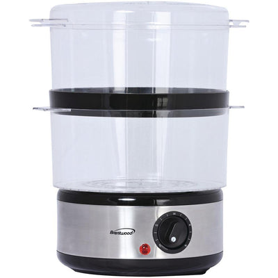 20-Cup Silver 2-Tier Food Steamer - Super Arbor