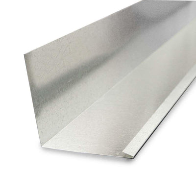 4 in. x 4 in. x 10 ft. Galvanized Steel 90° L Flashing with Open Hem