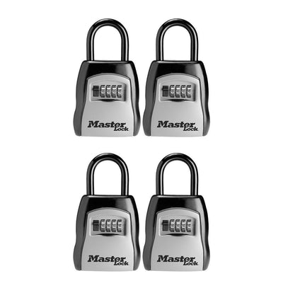 3-1/4 in. (83 mm) Wide Set Your Own Combination Portable Lock Box (4-Pack) - Super Arbor