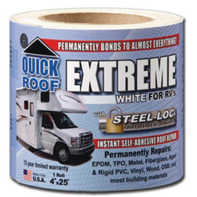 Cofair 4 in. White Quick Roof Extreme Adhesive for RV - Super Arbor