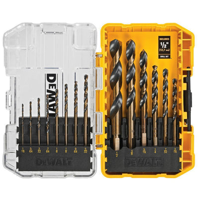 Black and Gold Drill Bit Set (14-Piece) - Super Arbor