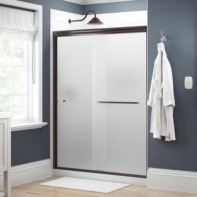 Simplicity 60 in. x 70 in. Semi-Frameless Traditional Sliding Shower Door in Chrome with Clear Glass - Super Arbor