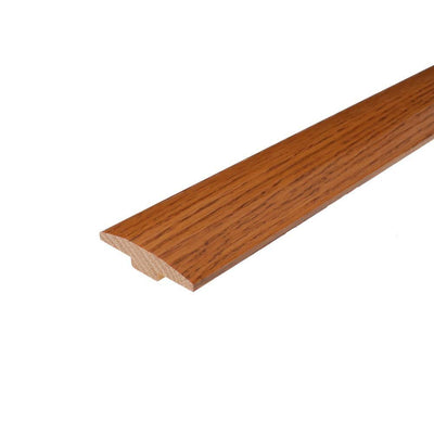 Solid Hardwood Adelle 0.28 in. T x 2 in. W x 78 in. L High Gloss T-Mold - Super Arbor