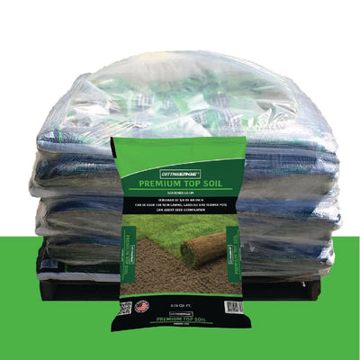 Cutting Edge 0.75 cu. ft. Screened at 3/8 in. Premium Quality Topsoil (Loam) Pallet (49 Bags)